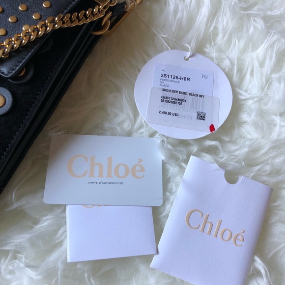CHLOE STUDDED FAYE BAG - Picture 7 of 8